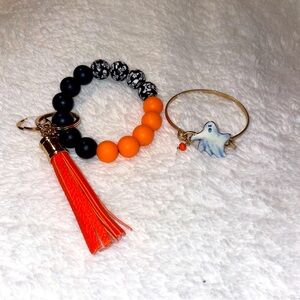 Halloween Key chain and Ghost bracelet